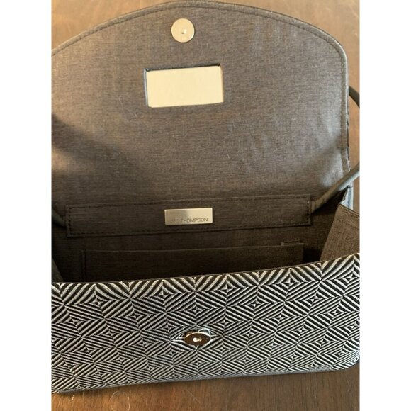 Jim Thompson Formal Bag Silver Black Patterned - Picture 5 of 7